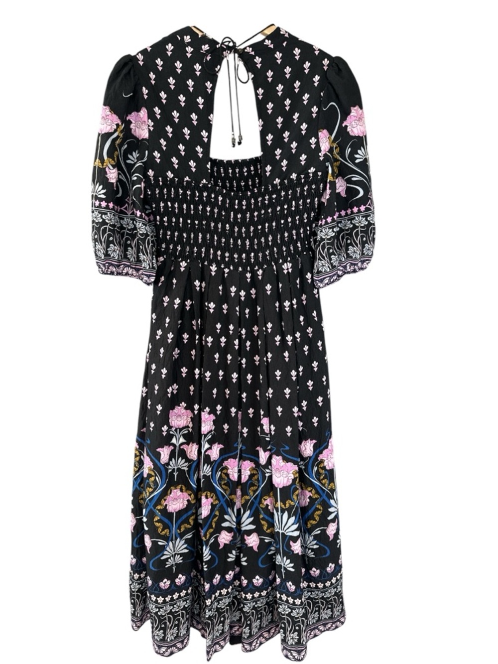 Anthropologie Dasha Smocked Floral Midi Dress - Picture 8 of 14
